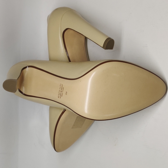 Francesco Russo Round Toe Butter 4.25" High Heel Sz 6 US / 39 IT - Picture 6 of 8